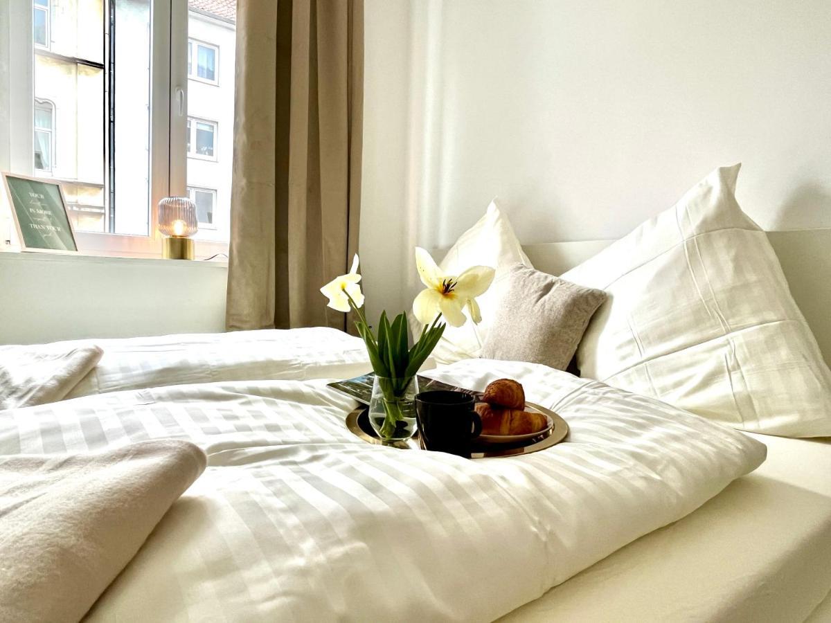 Design Apartment - Parking - Kingsize-Bett - 2X Bad - Zentrum Hannover Buitenkant foto